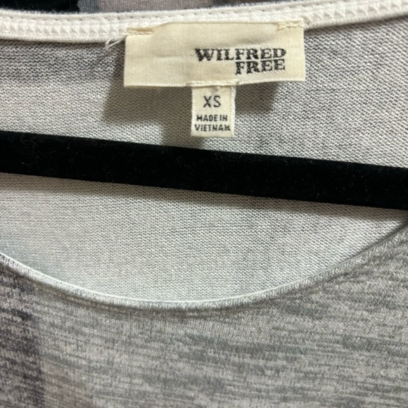 Wilfred Free Aritzia Lorelei Patchwork Soft Jersey Knit Relaxed Fit Dress XS - Picture 11 of 11